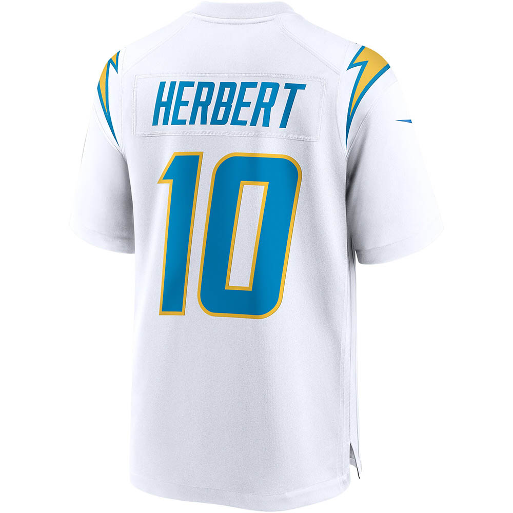 Men's Los Angeles Chargers Justin Herbert Game Jersey White