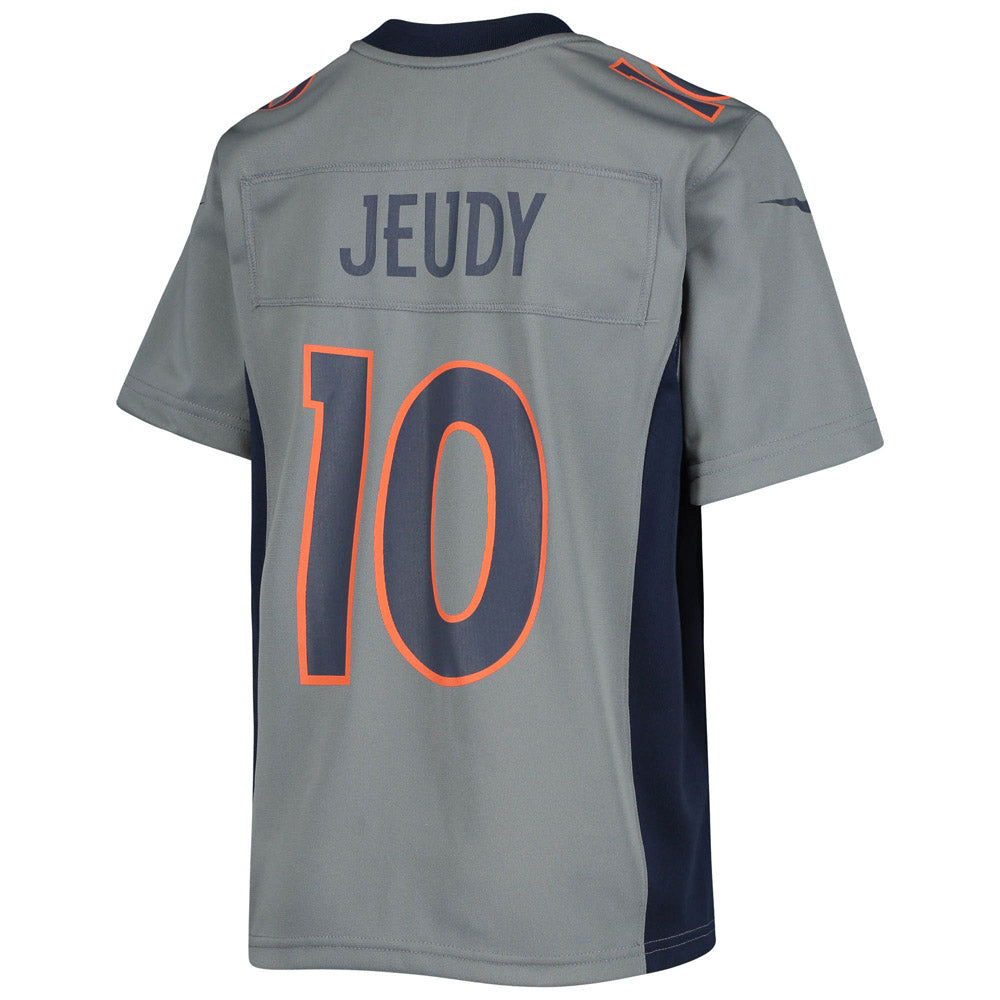 Youth Denver Broncos Jerry Jeudy Inverted Team Game Jersey Gray
