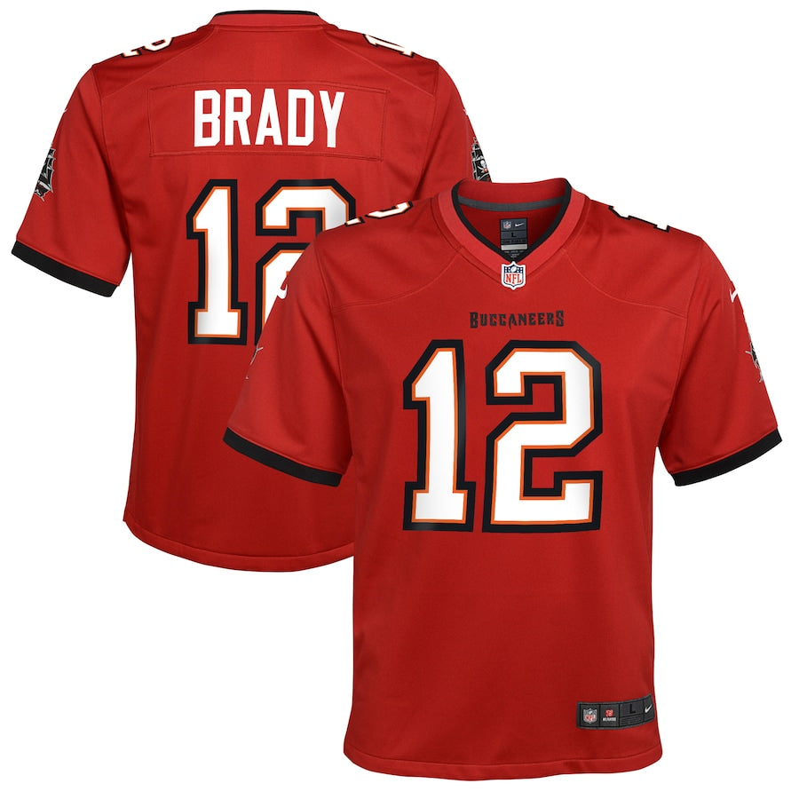 Youth Tampa Bay Buccaneers Tom Brady Game Vapor Jersey Red